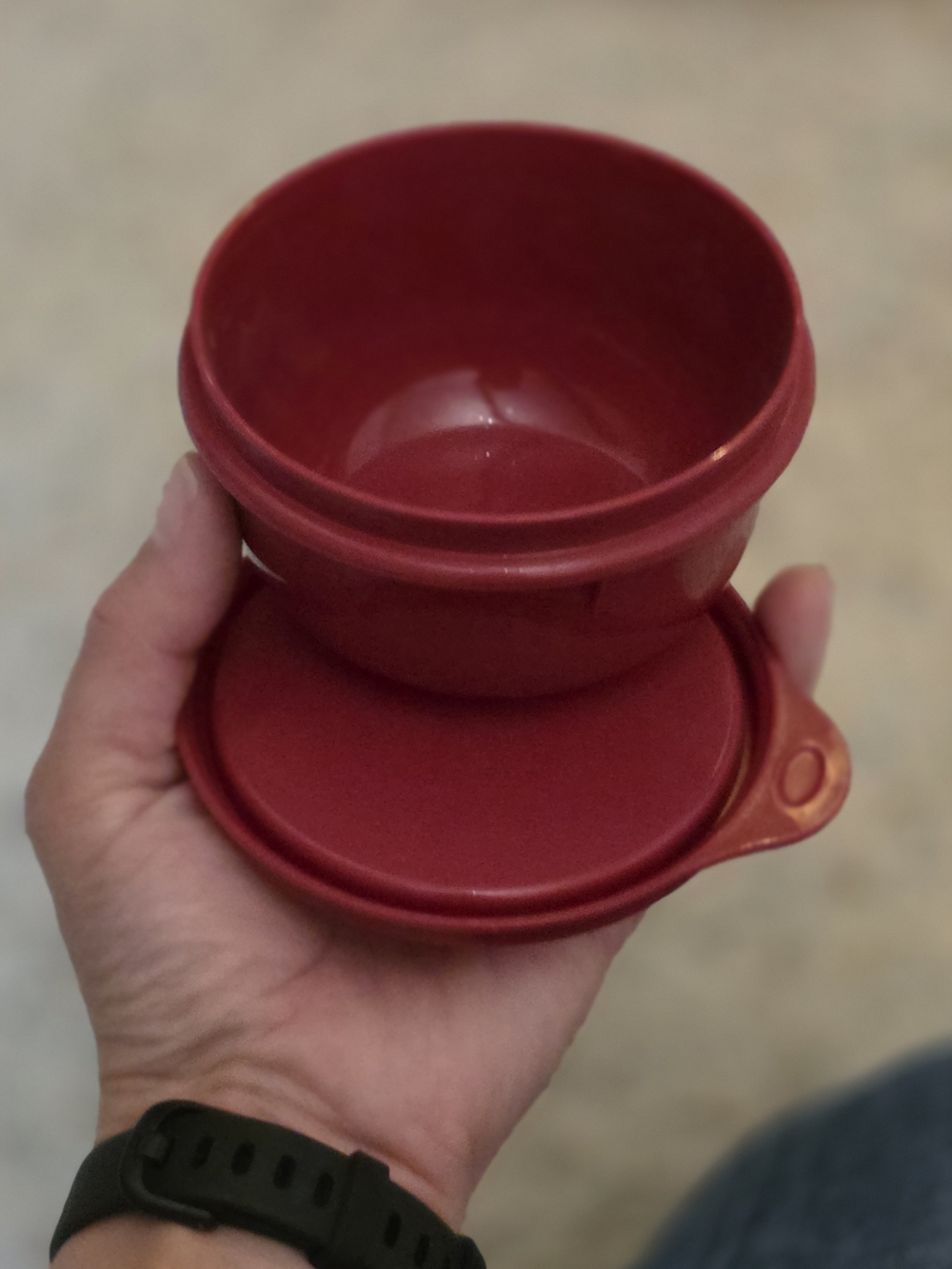 Tupperware Red Snap-Lid Food Container - Picture 7 of 15